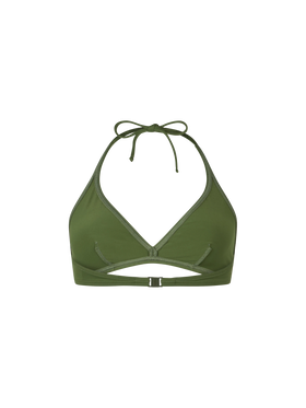 Woman triangle bralette military top Gaia - MC2 Saint Barth