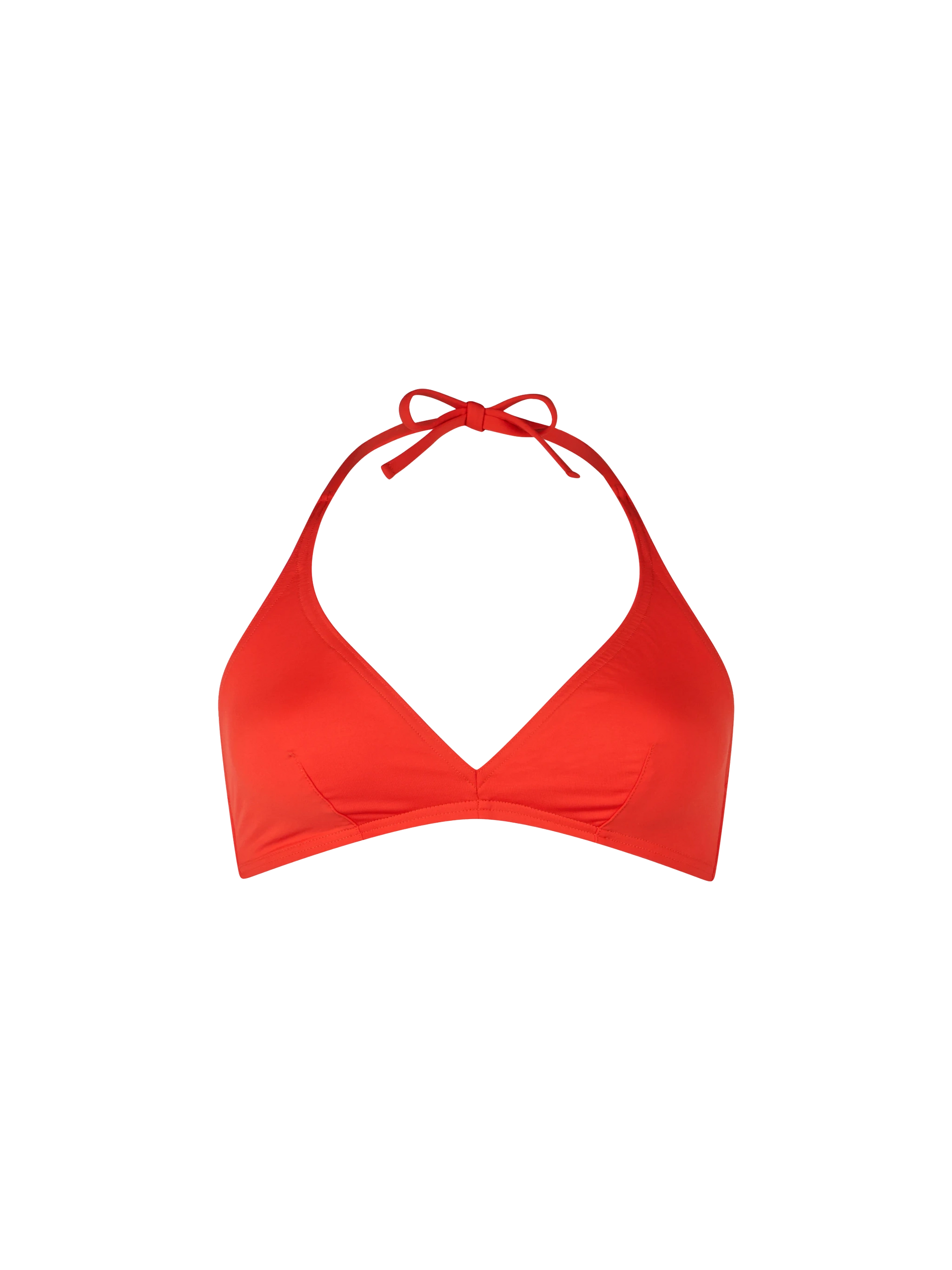 Woman triangle bralette orange top Gaia - MC2 Saint Barth