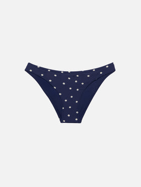 Maia High-Waist-Badeslip mit Polka Dots-Print