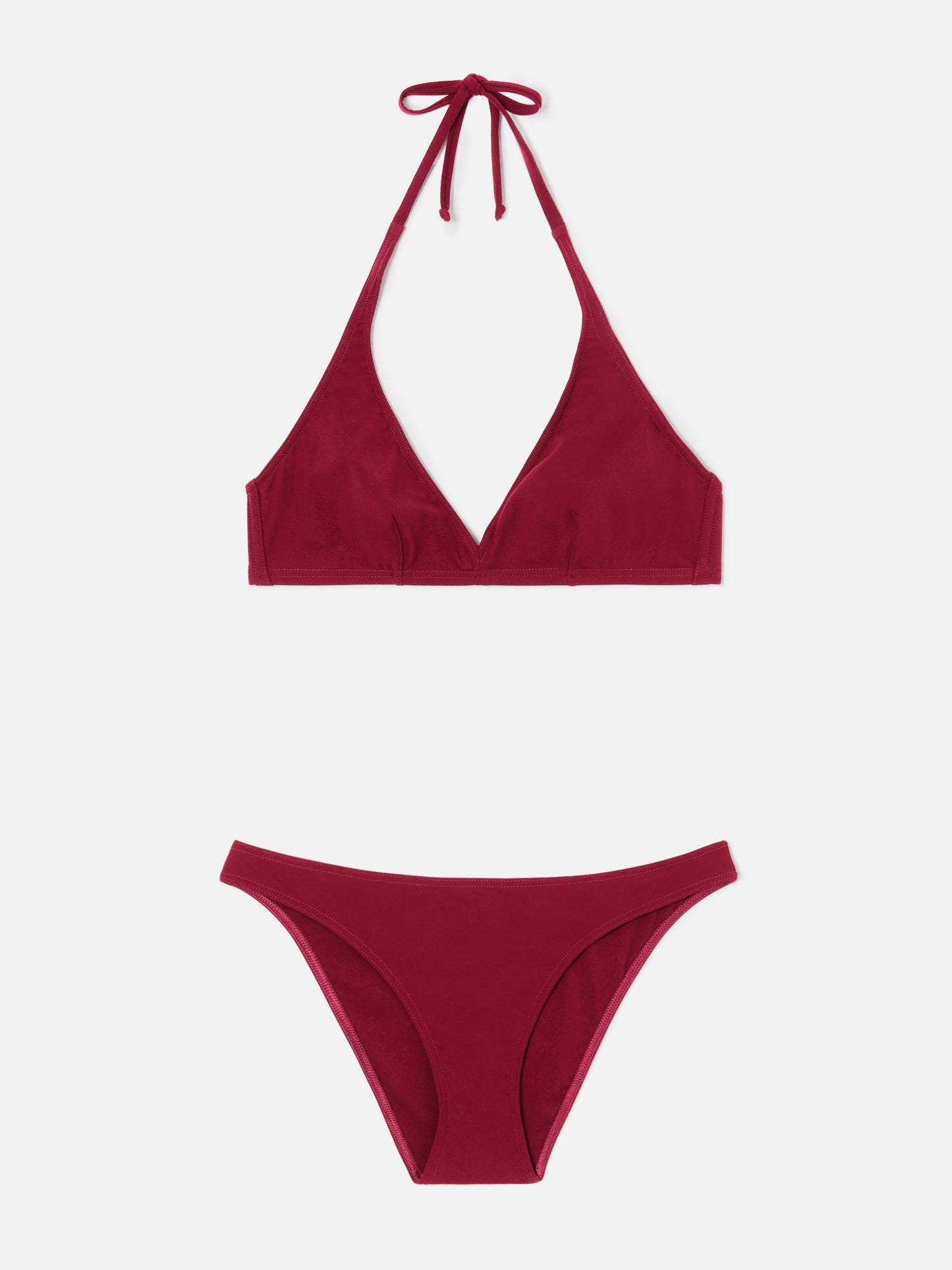 Bikini Gala bordeaux con top triangolo