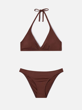 Bikini Gala en marron foncé uni 