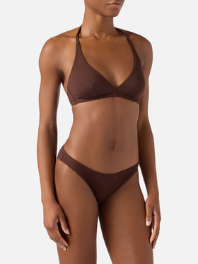 Bikini Gala en marron foncé uni 
