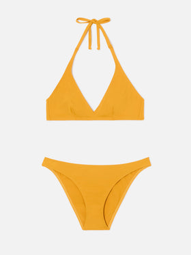 Bikini Gala ocra con top triangolo