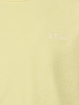 Boy pale yellow terry t-shirt Gary with St. Barth embroidery