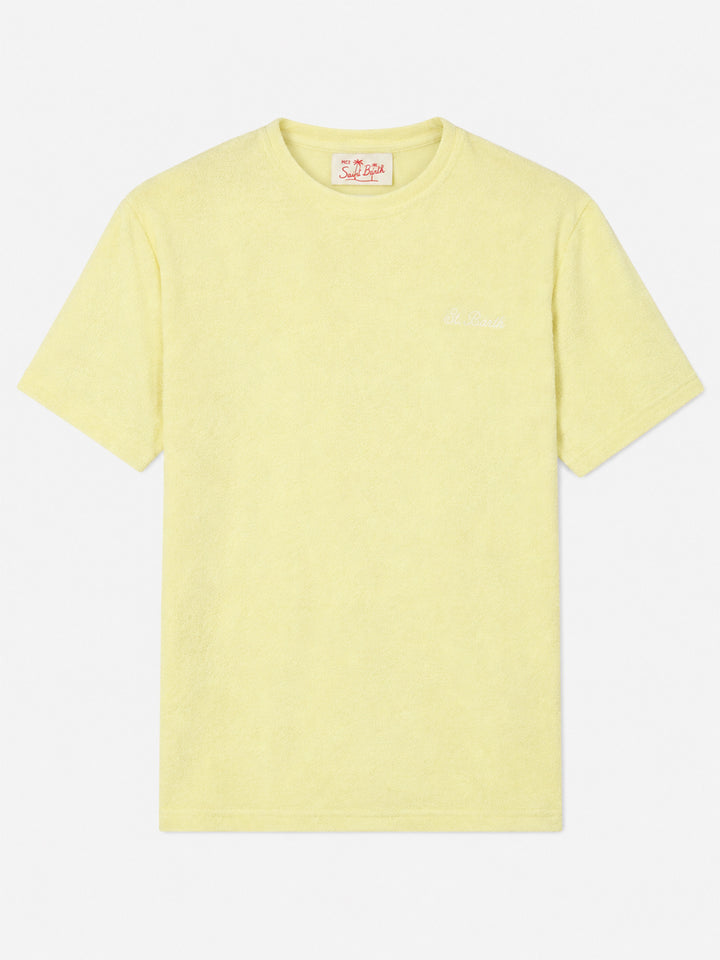 Camiseta de rizo amarilla Gary 