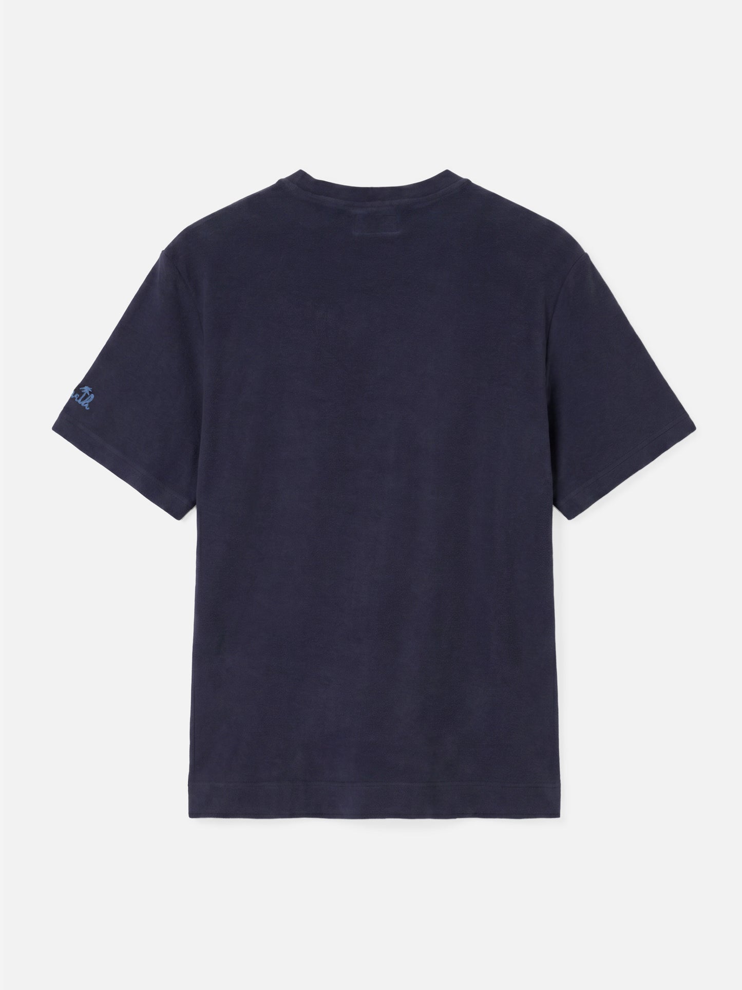 T-shirt Gary in tessuto effetto spugna blu navy