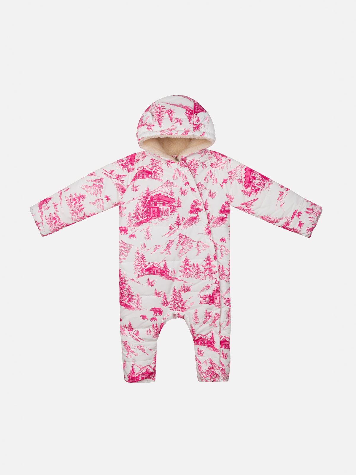 Girl ski suit Glace with toile de jout print - MC2 Saint Barth