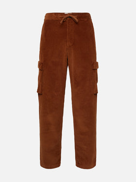 Camel corduroy cargo pants Goldeck - MC2 Saint Barth