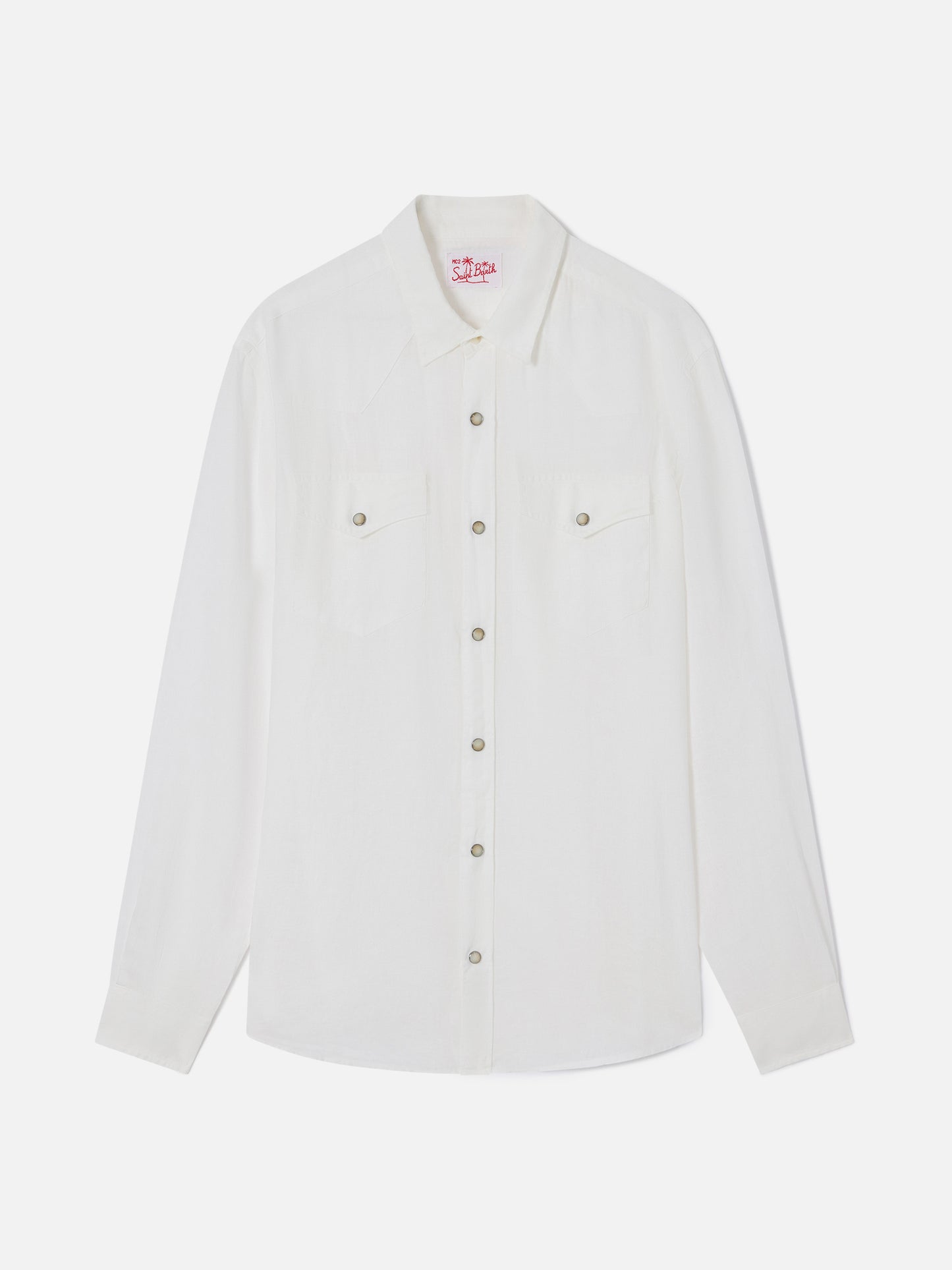 Camisa Greg de lino blanco 