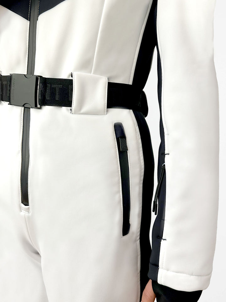 Woman white ski suit Garmisch with RECCO® technology - MC2 Saint Barth