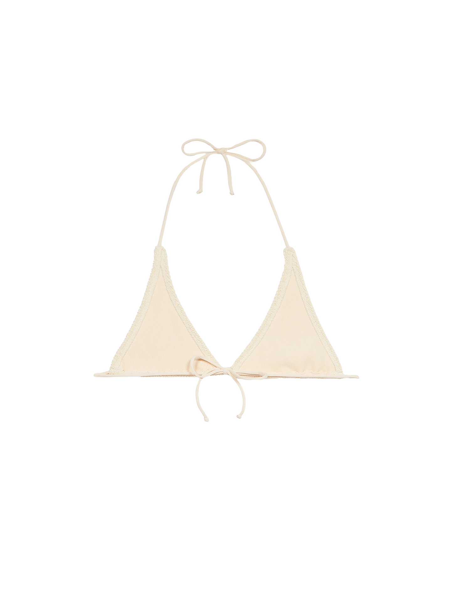 Woman white crinkle triangle top Guiana - MC2 Saint Barth