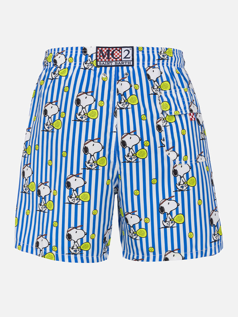 Mittellange Gustavia-Badeshorts für Herren mit Snoopy-Aufdruck | SNOOPY PEANUTS™ SONDEREDITION