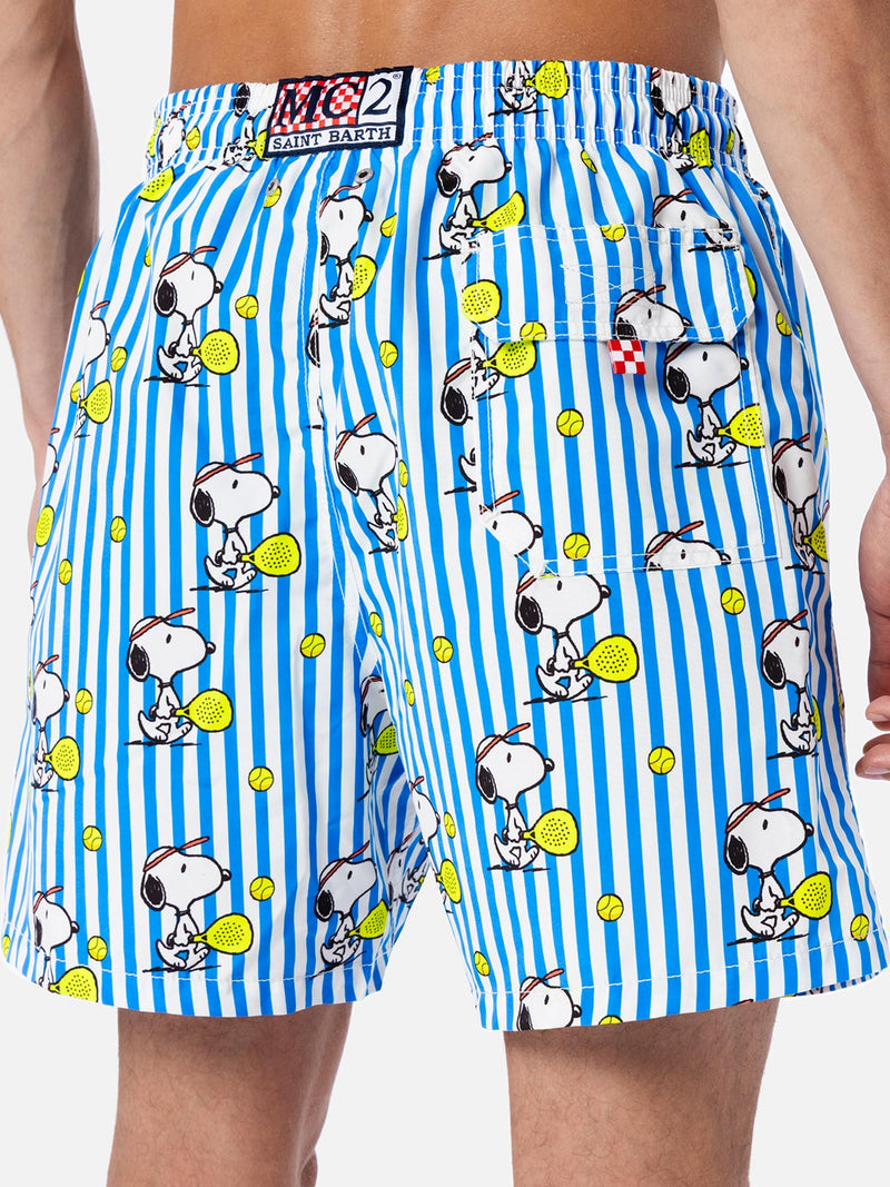 Mittellange Gustavia-Badeshorts für Herren mit Snoopy-Aufdruck | SNOOPY PEANUTS™ SONDEREDITION