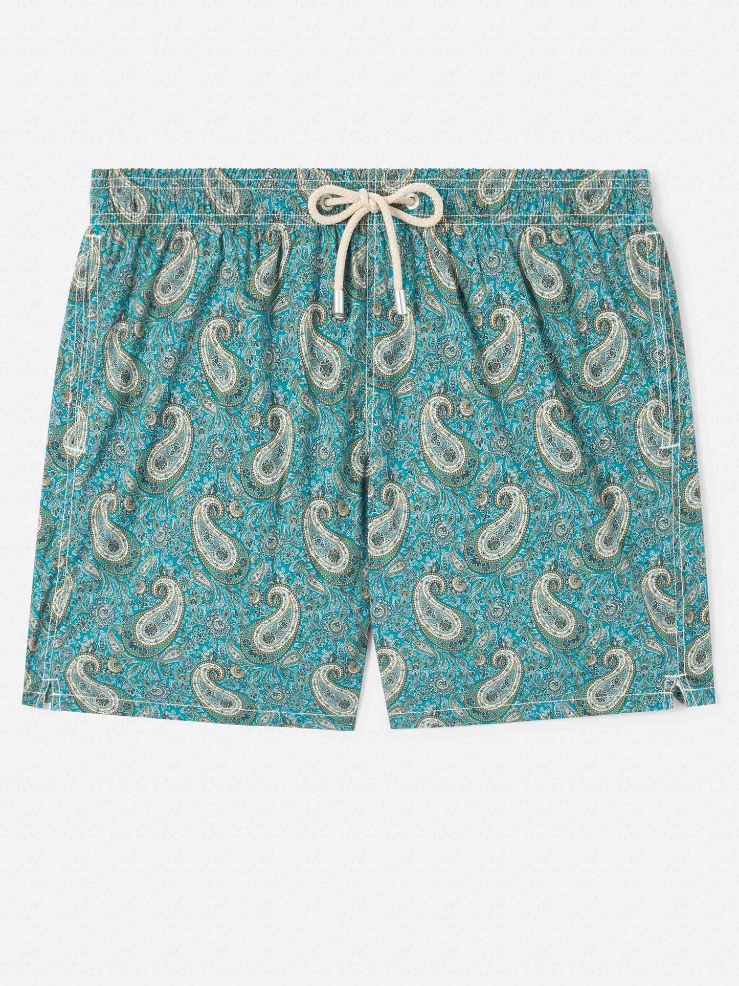 Short de bain Gustavia à imprimé cachemire | Confectionné en Liberty Fabric 