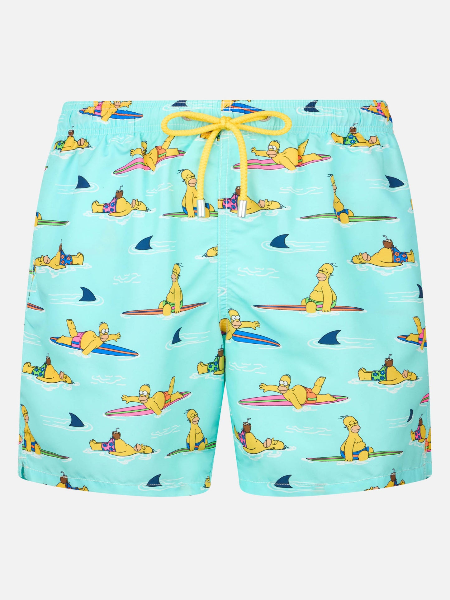Man mid-length Gustavia swim-shorts with Homer Simpson print | THE SIMPSONS SPECIAL EDITION
