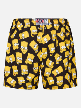 Man mid-length Gustavia swim-shorts with Bart Simpson print | THE SIMPSONS SPECIAL EDITION - MC2 Saint Barth