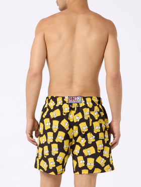 Man mid-length Gustavia swim-shorts with Bart Simpson print | THE SIMPSONS SPECIAL EDITION - MC2 Saint Barth