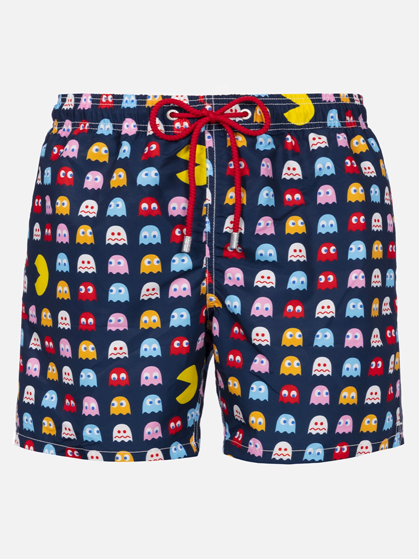 Mid-length Gustavia swim-shorts with Pac-Man print |PAC-MAN SPECIAL EDITION
