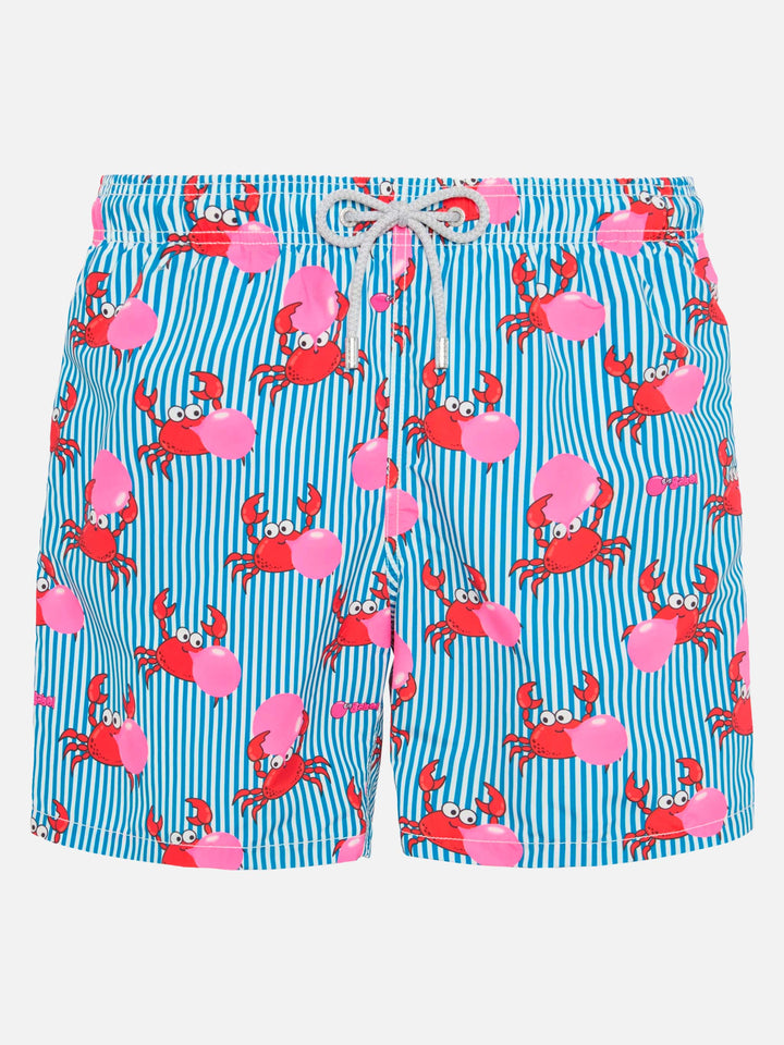 Costume mare lunghezza media Gustavia con stampa granchio Big Babol | BIG BABOL SPECIAL EDITION