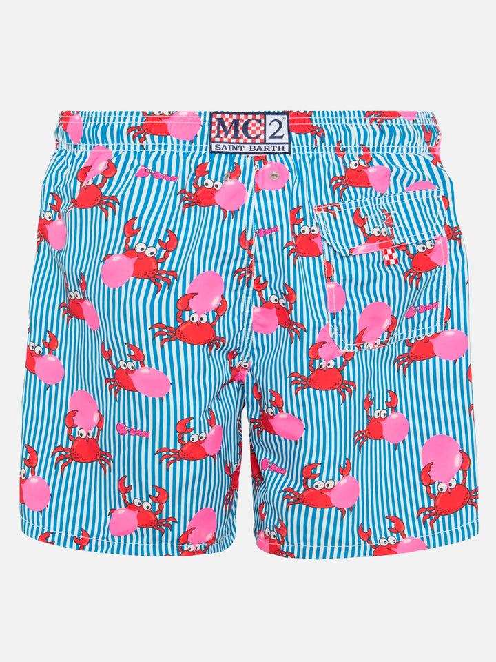 Costume mare lunghezza media Gustavia con stampa granchio Big Babol | BIG BABOL SPECIAL EDITION