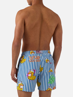 Man classic swim shorts with Crypto ducky print | CRYPTO PUPPETS® SPECIAL EDITION
