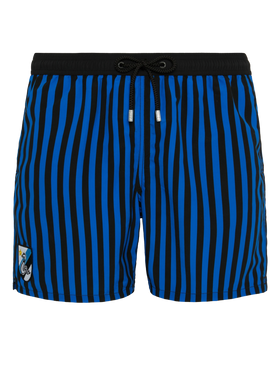 Mid-length Gustavia swim-shorts with Inter print | INTER FC SPECIAL EDITION - MC2 Saint Barth