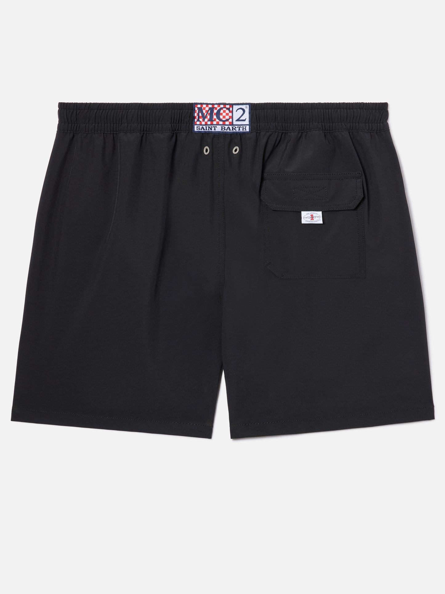 Gustavia black swim shorts with Cigarette embroidery | CIGARETTE SPECIAL EDITION