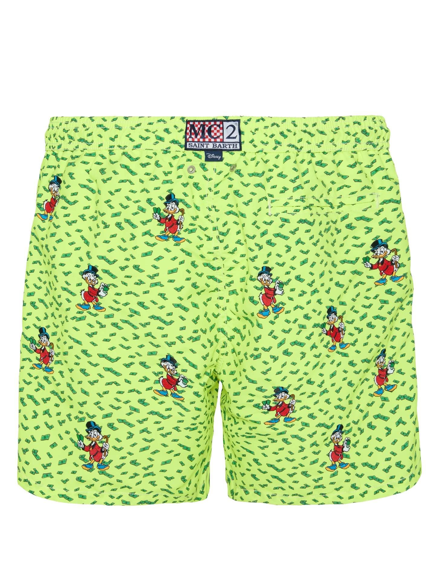 Mid-length striped Gustavia swim-shorts with Scrooge embroidery | DISNEY® SPECIAL EDITION - MC2 Saint Barth