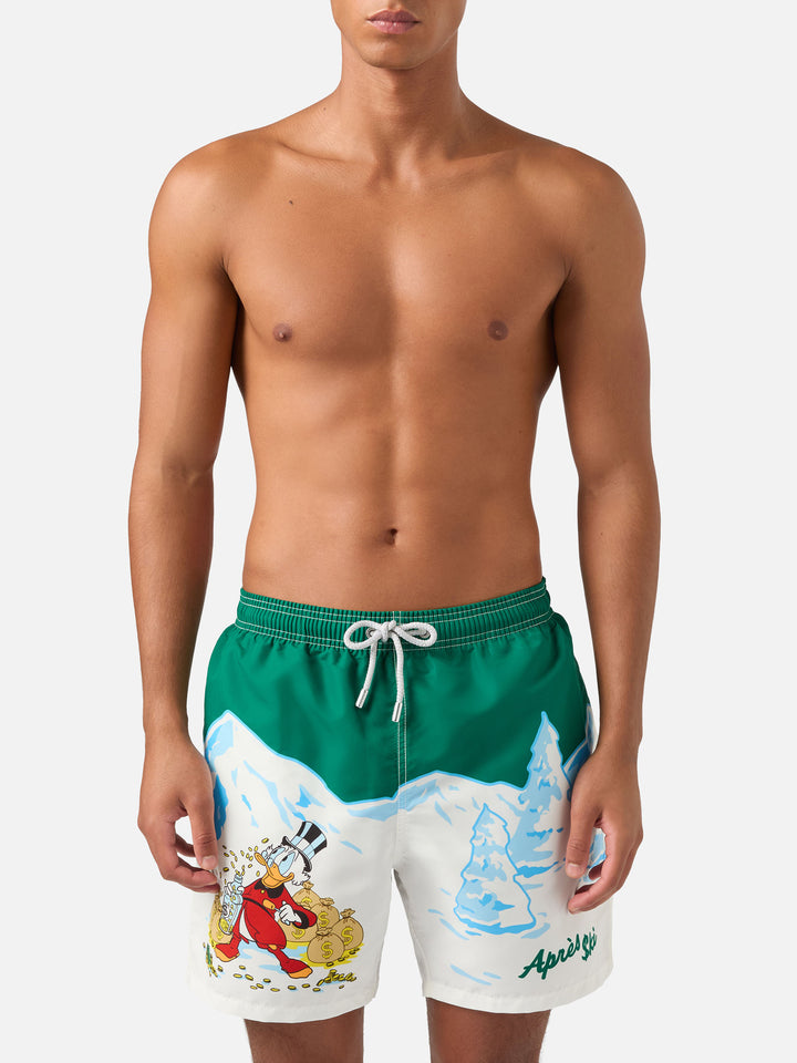 Costume da bagno Gustavia verde con stampa Zio Paperone | Special edition