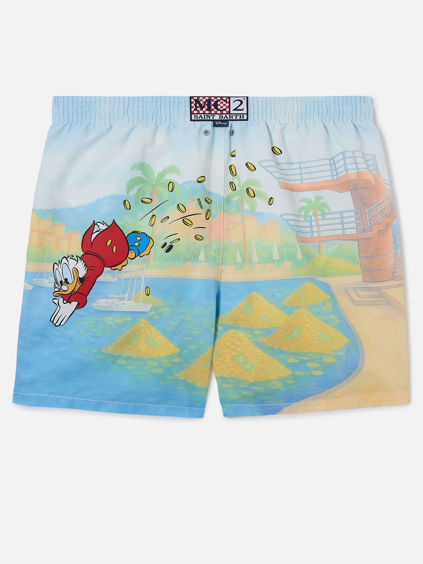 Gustavia Badeshorts mit Scrooge- und Montecarlo habituè-Print | DISNEY SPECIAL EDITION 