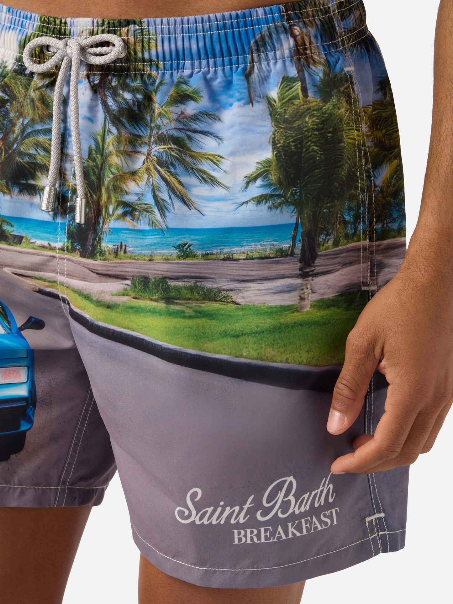 Bañador Gustavia con estampado St. Barth breakfast | Edición Especial 