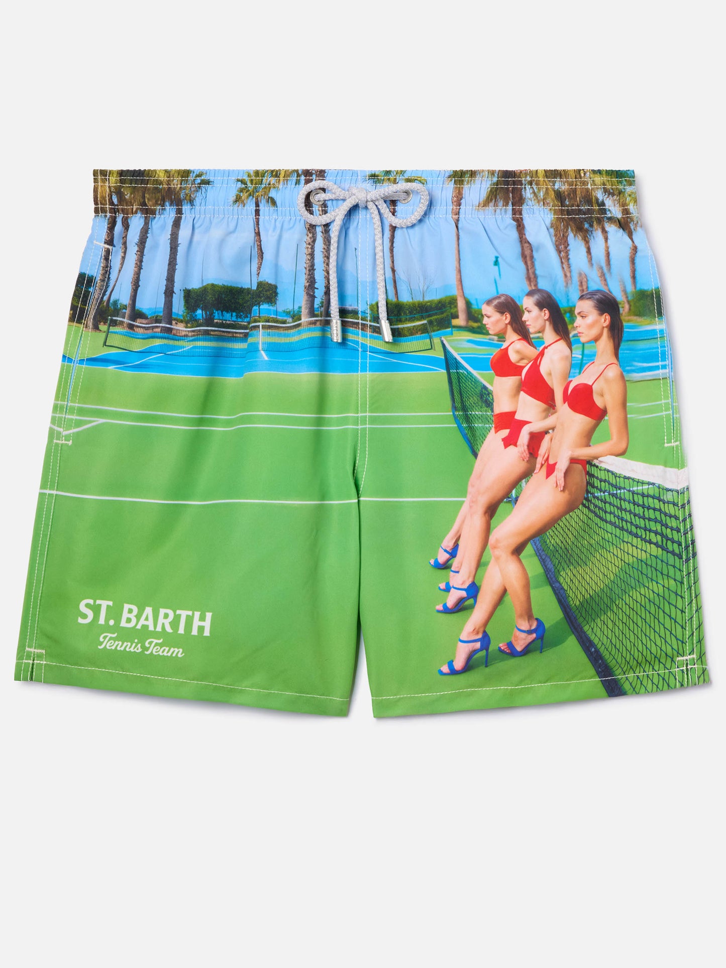 Costume mare Gustavia con stampa St. Barth Tennis | Special Edition