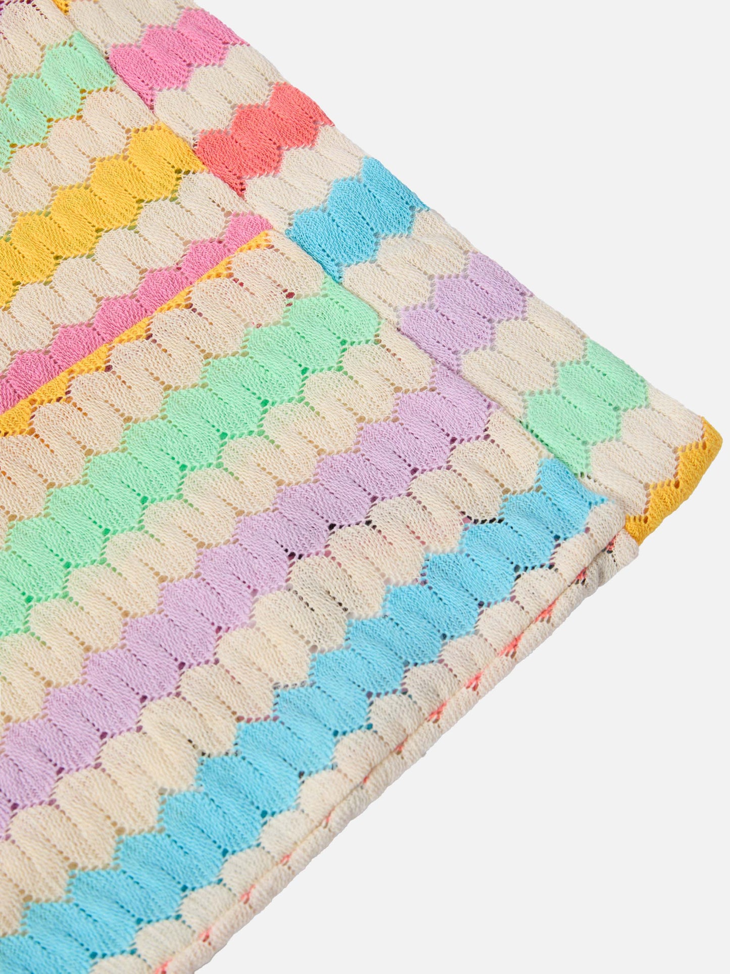 Ausgestellte Raschelhose von Gwenda Jr. mit vertikalem Chevron-Muster