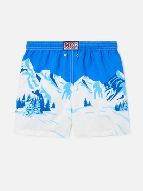 Light blue Haiti swim shorts with Snoopy print | Special edition