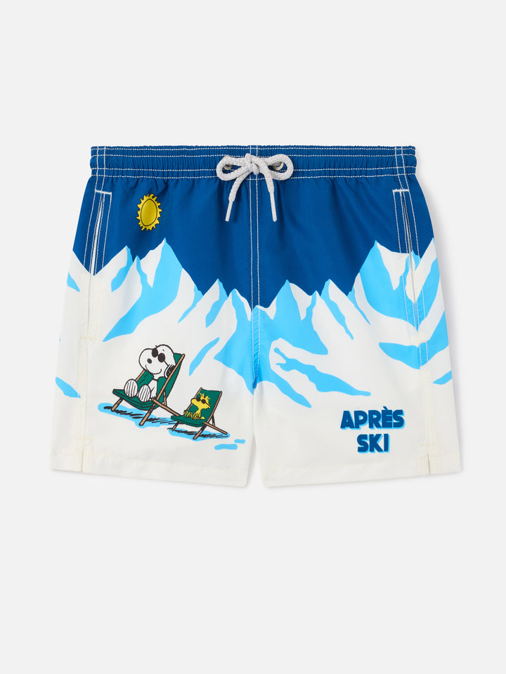 Shorts mare Haiti con stampa montagne e Snoopy | Special Edition