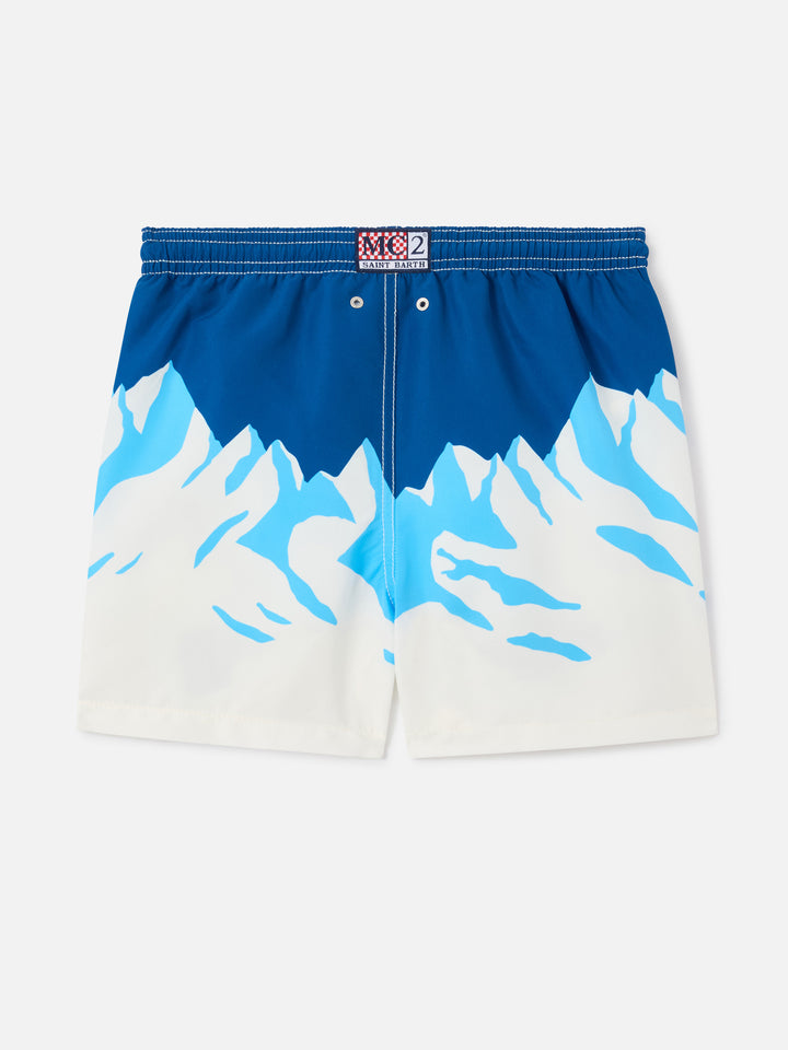 Shorts mare Haiti con stampa montagne e Snoopy | Special Edition