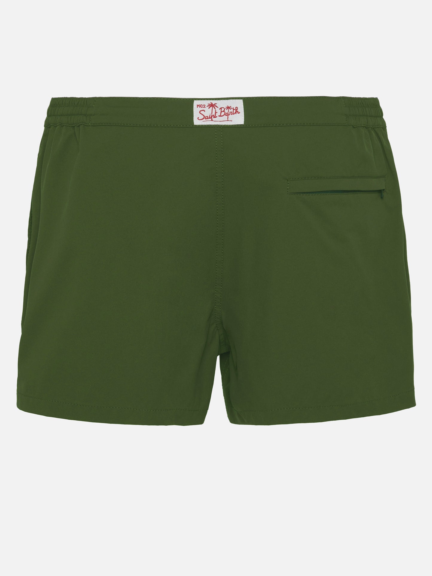 Harrys – figurbetonte Badeshorts in Militärgrün