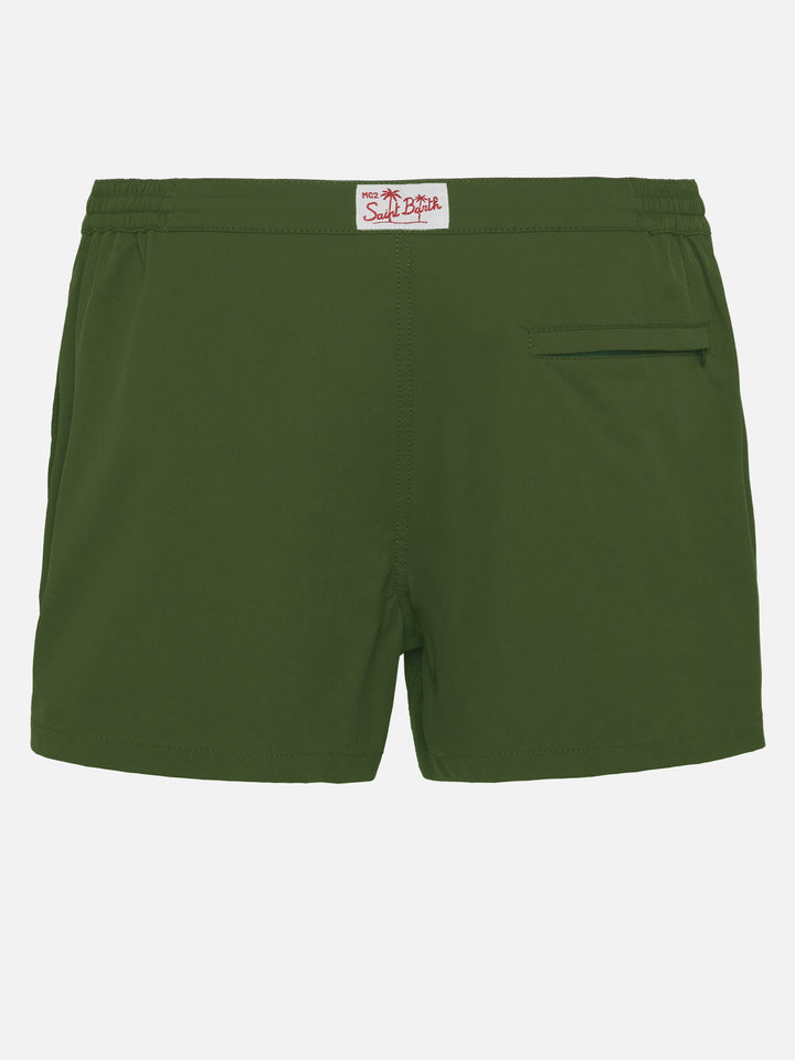 Harrys – figurbetonte Badeshorts in Militärgrün