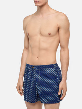Harrys fitted cut swim shorts with flower tie print - MC2 Saint Barth