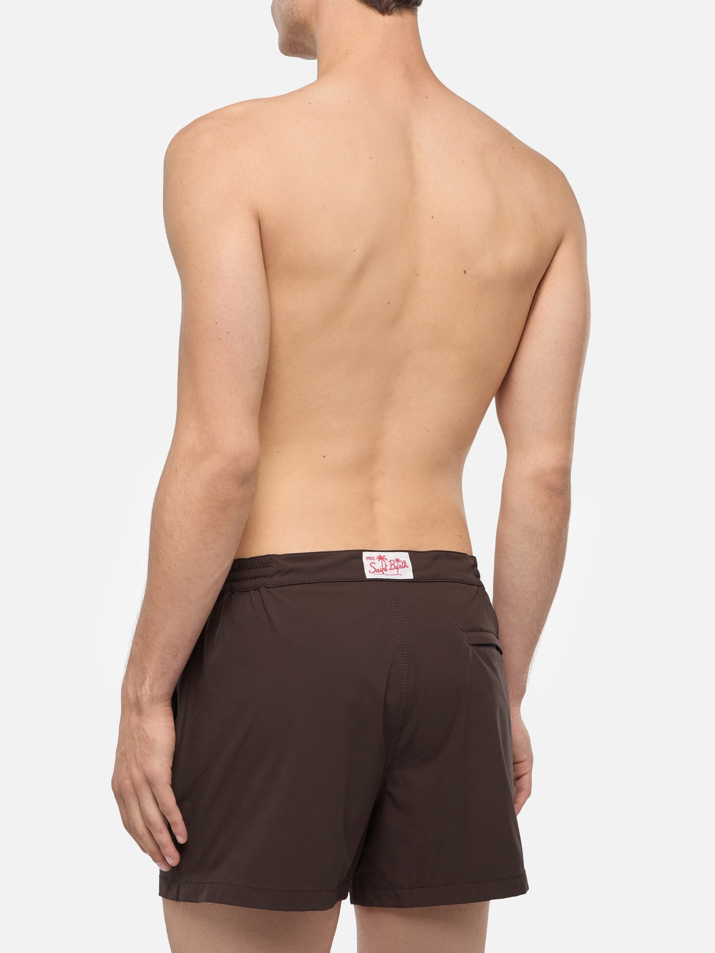 Harrys camel brown fitted cut swim shorts - MC2 Saint Barth