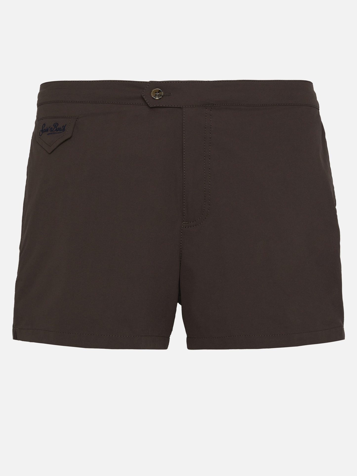 Harrys camel brown fitted cut swim shorts