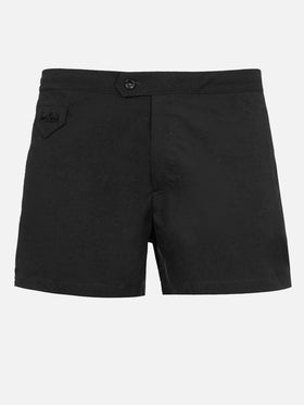 Schwarze, taillierte Badeshorts für Herren von Harrys