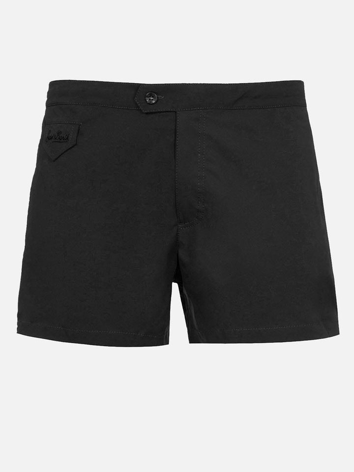 Schwarze, taillierte Badeshorts für Herren von Harrys