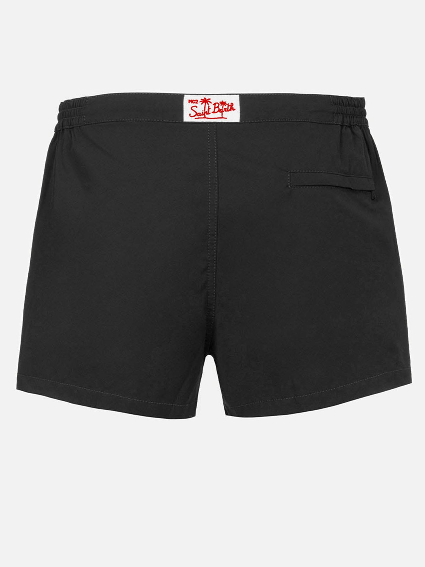 Schwarze, taillierte Badeshorts für Herren von Harrys