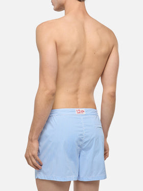 Harrys fitted cut swim shorts with striped print - MC2 Saint Barth