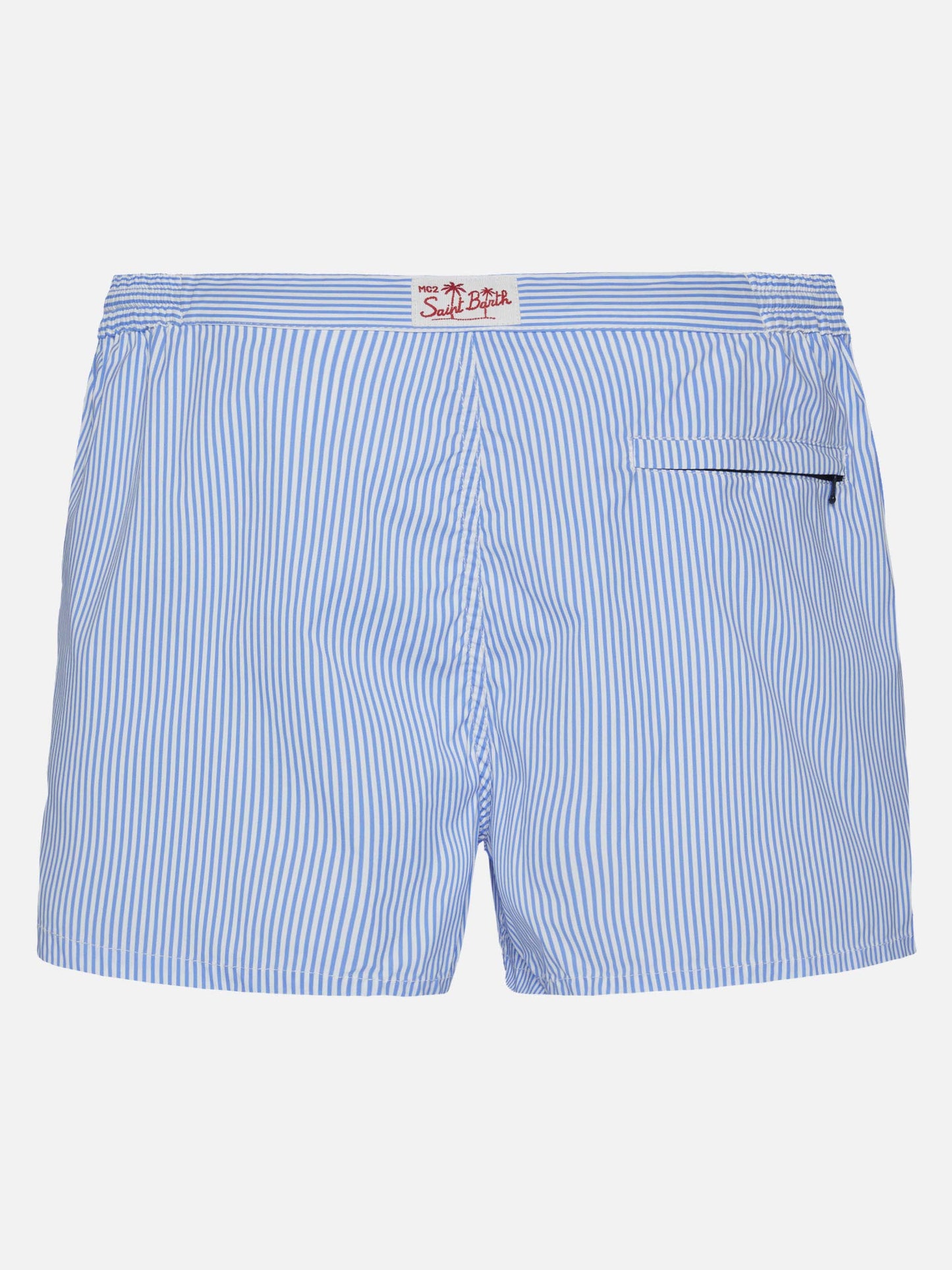 Harrys fitted cut swim shorts with striped print - MC2 Saint Barth