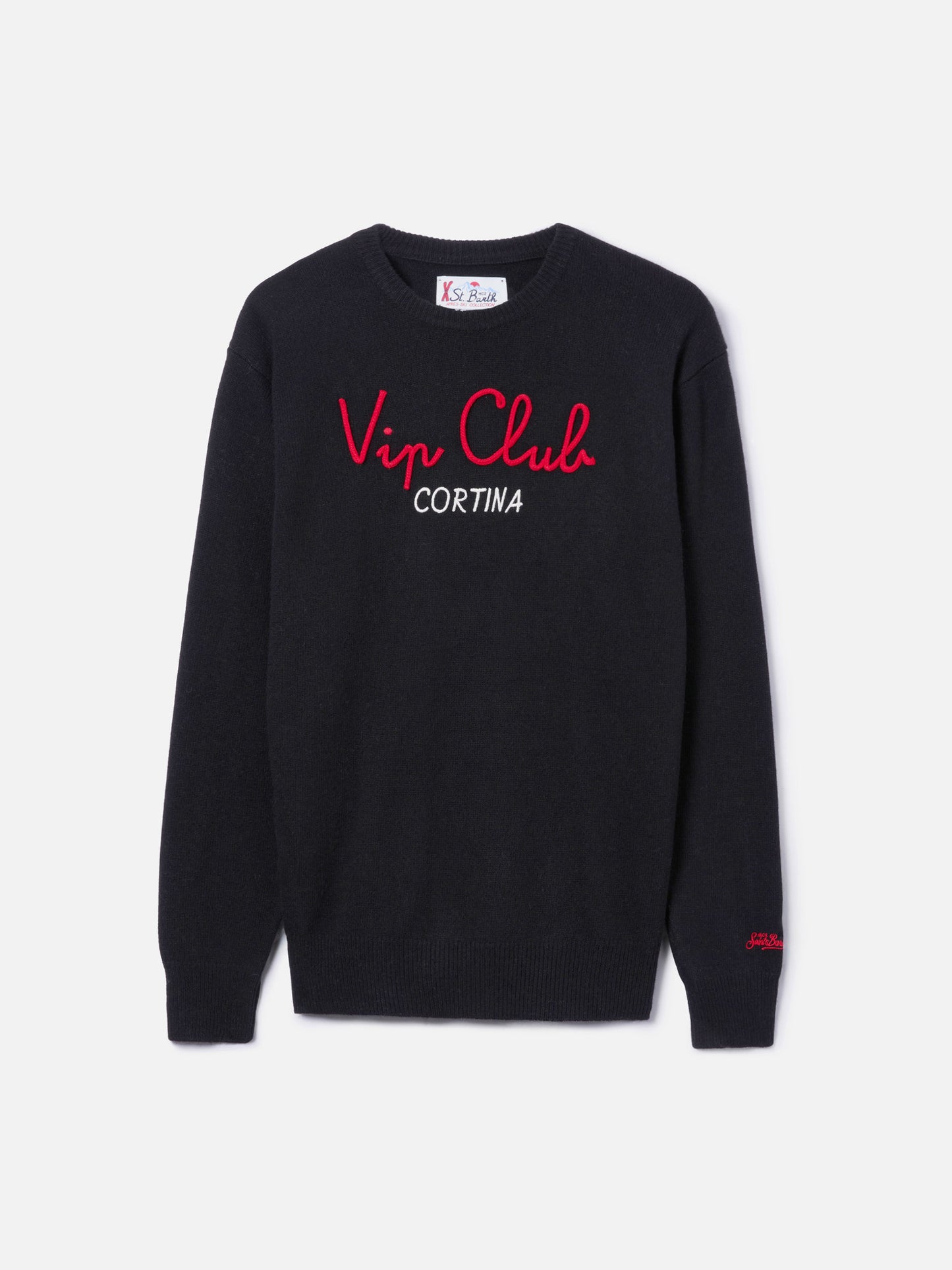 Crewneck sweater Heron with Vip Club Cortina embroidery | VIP CLUB CORTINA SPECIAL EDITION