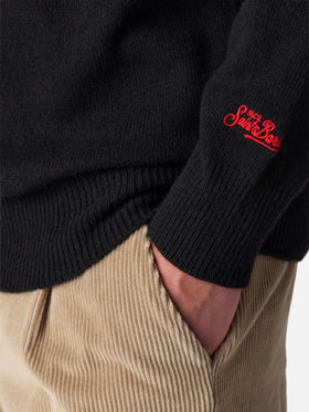 Crewneck sweater Heron with Vip Club Cortina embroidery | VIP CLUB CORTINA SPECIAL EDITION