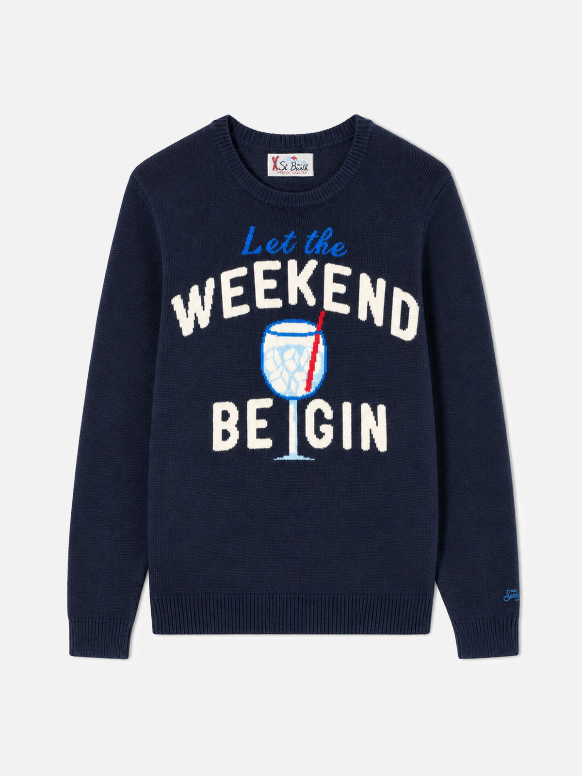 Pull à col rond Heron avec jacquard Weekend be gin 