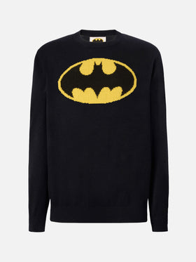 Schwarzer Heron-Pullover mit Rundhalsausschnitt und Batman-Stickerei | BATMAN SPECIAL EDITION